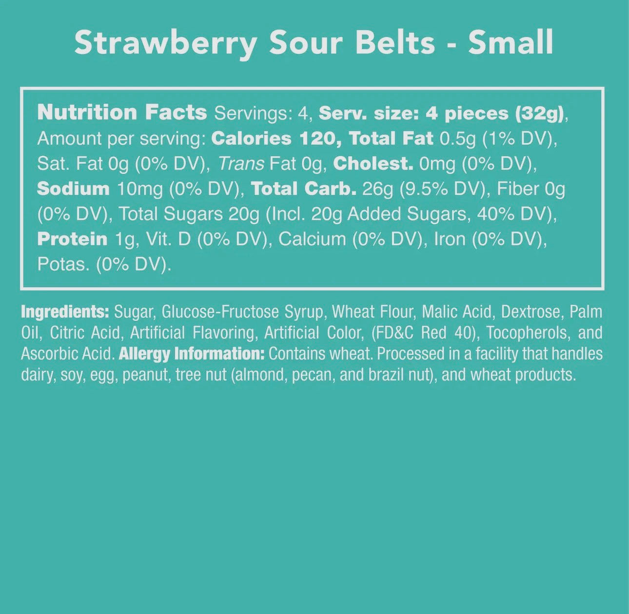 Strawberry Sour Belts