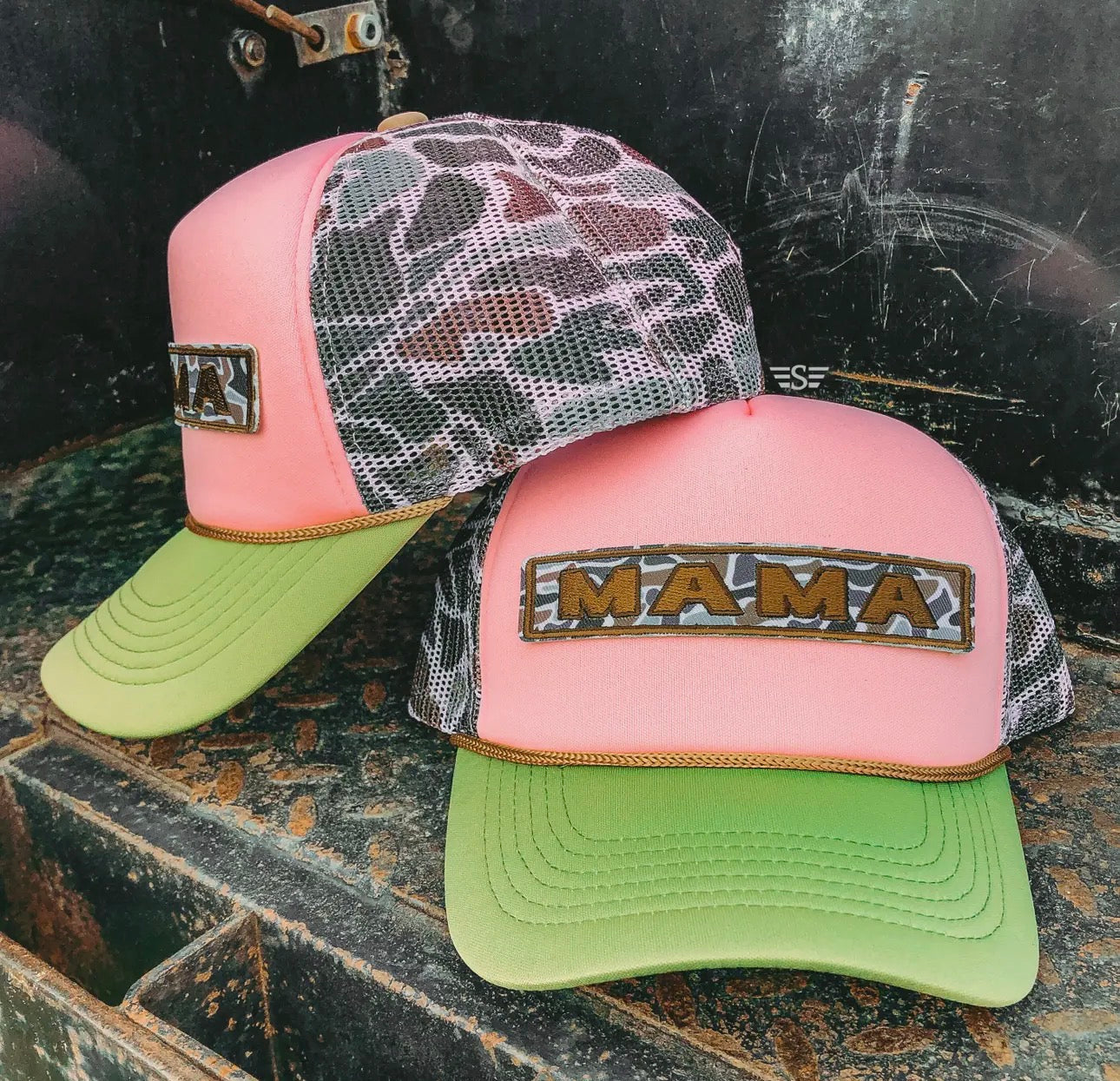 Duck Camo Mama Mesh Trucker