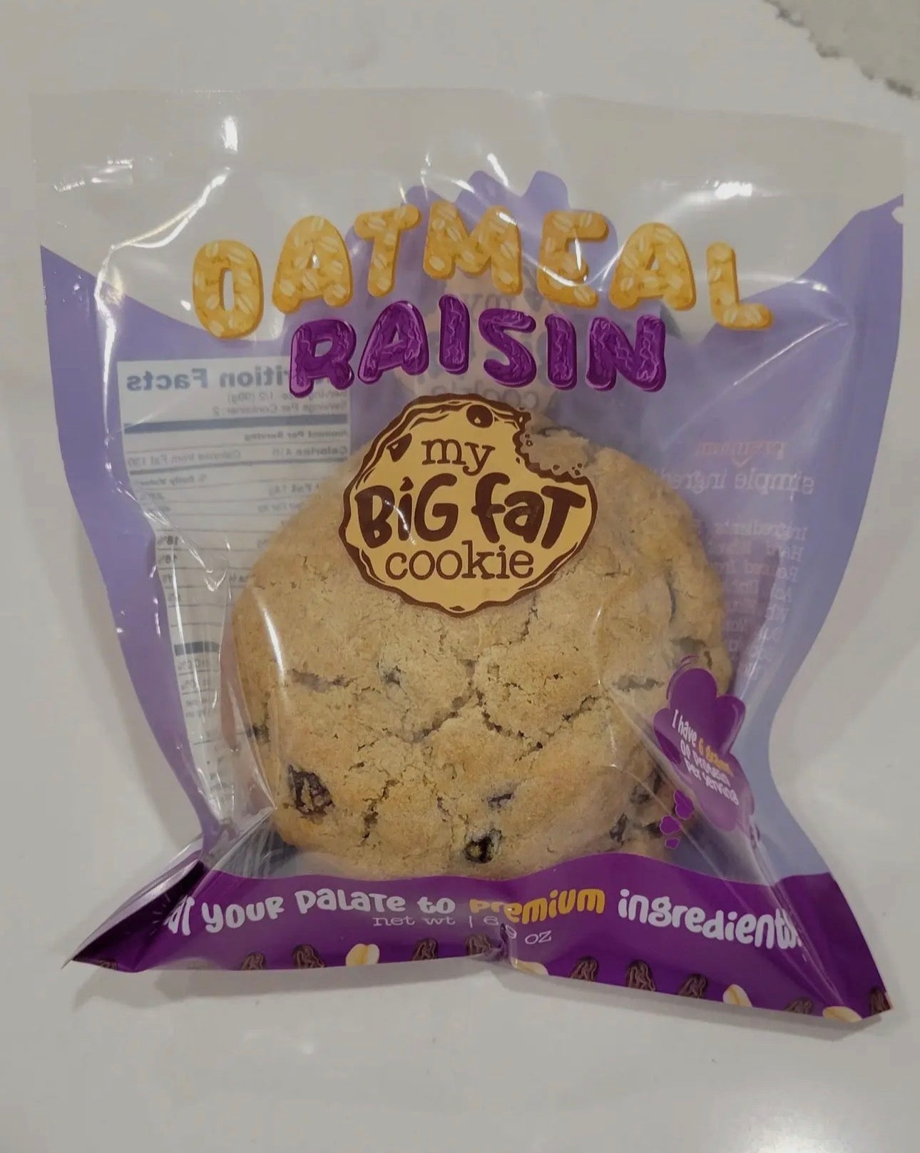 My Big Fat Cookie Oatmeal Raisin