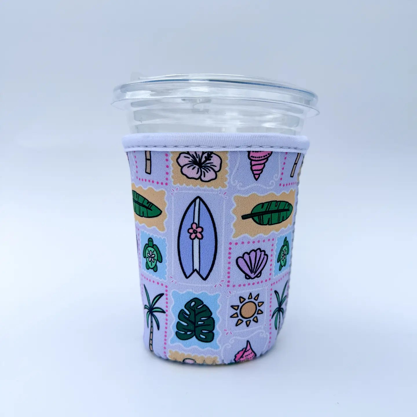 Beachy Iced Coffee Sleeve (Small)