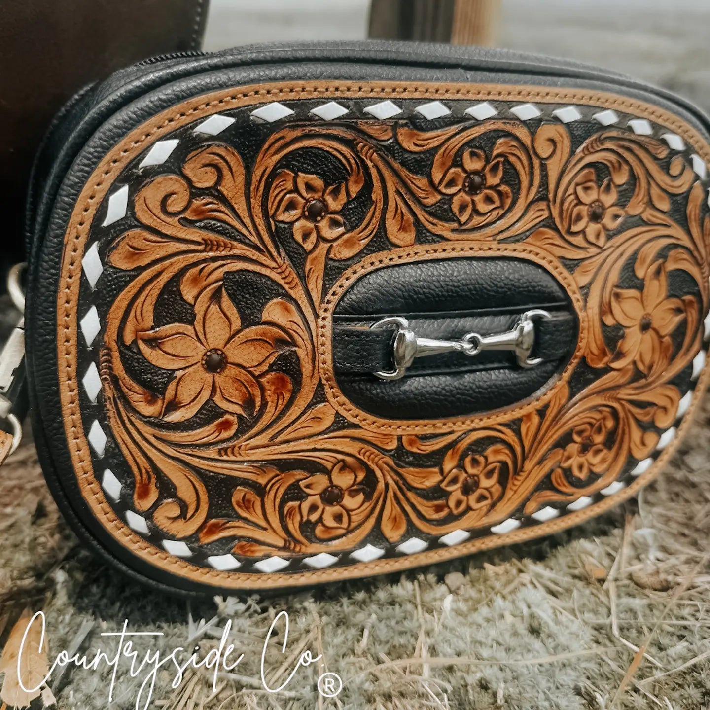 Tooled Leather Bit Purse
