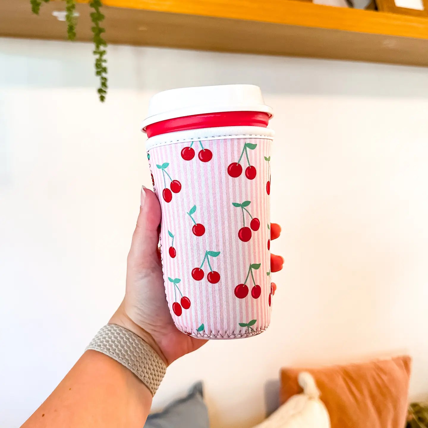 Cherry Iced Coffee Sleeve (Medium)