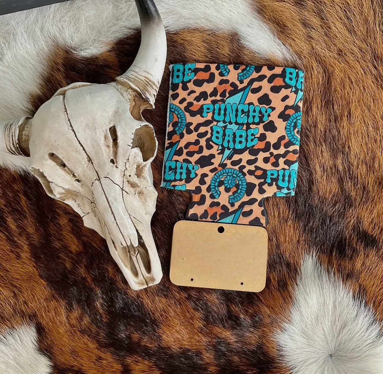 Leopard Punchy Regular Koozie