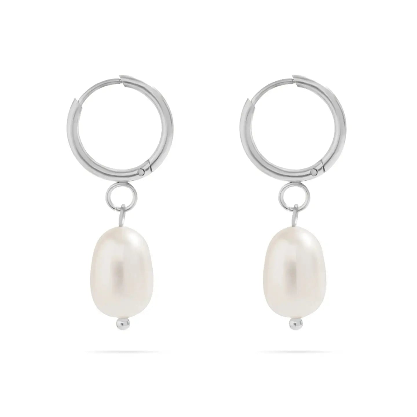 Freshwater Pearl Huggie Earrings