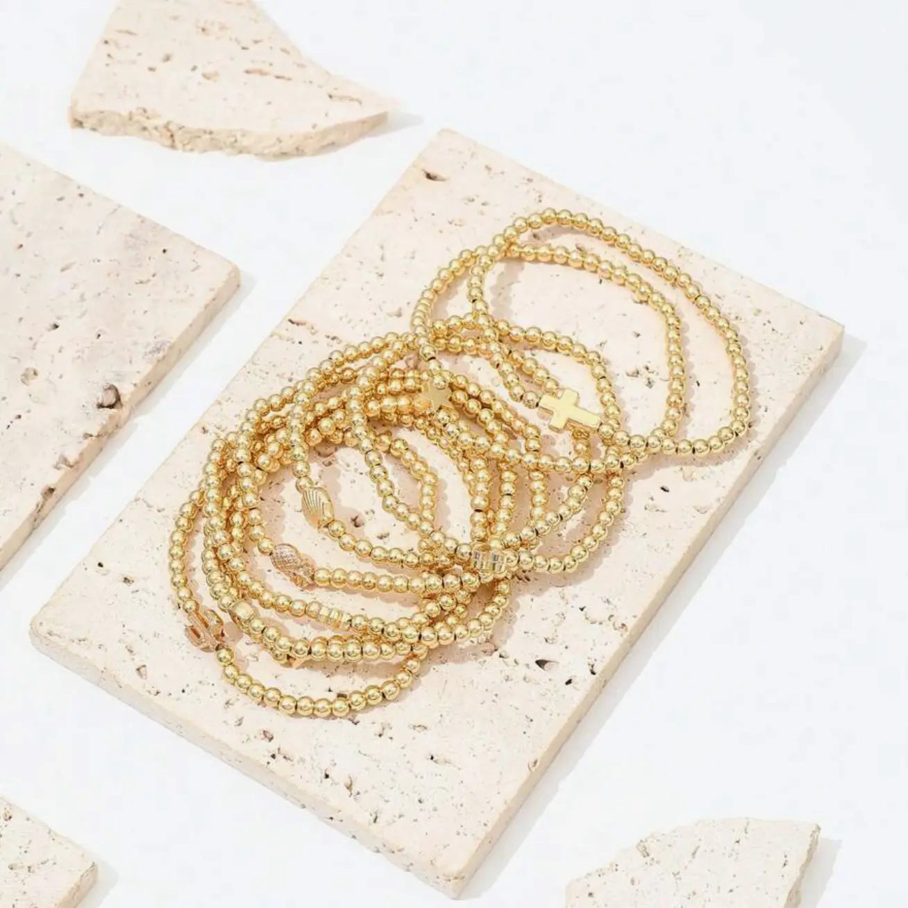 Gold Bracelet Set