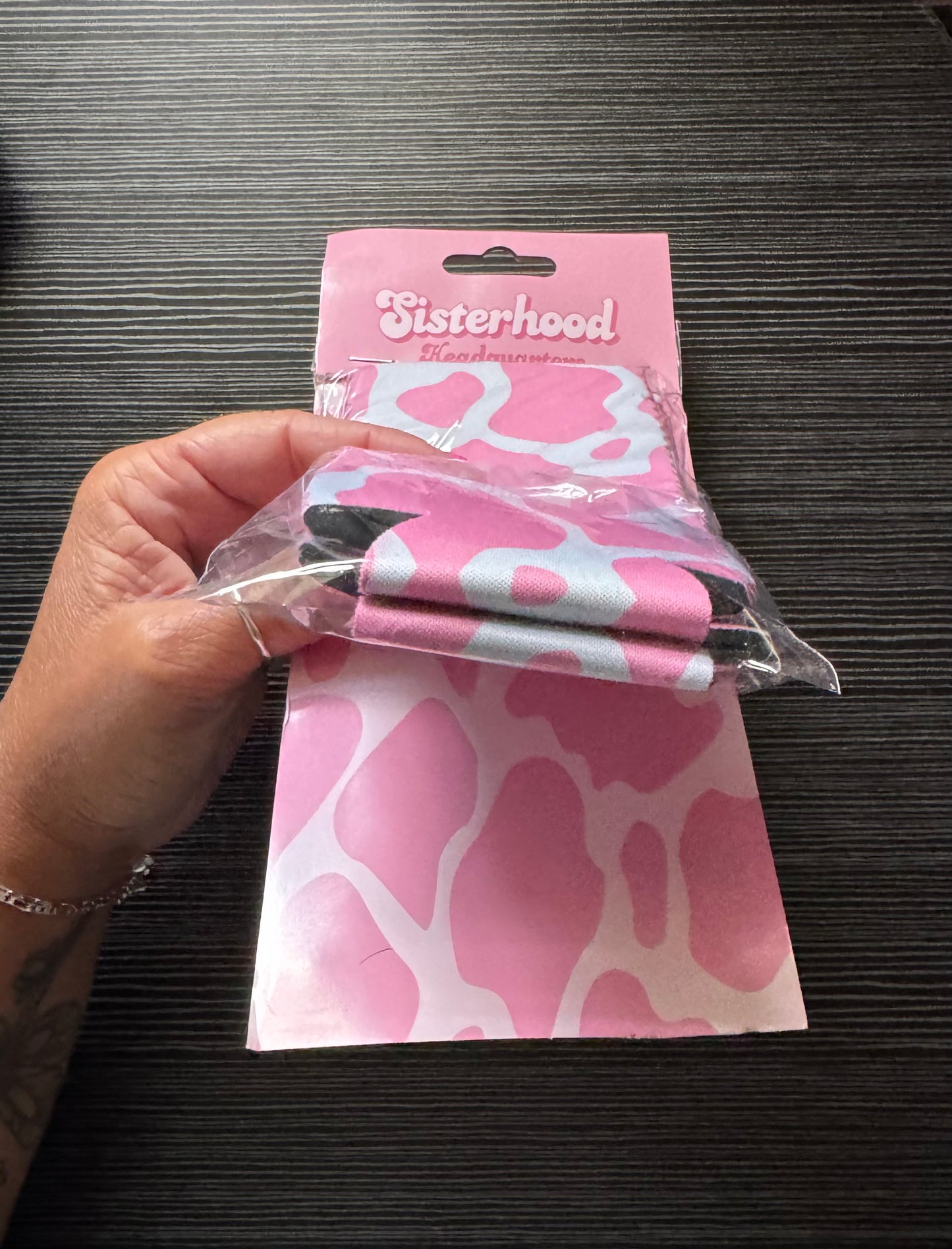 Pink Cow Print Slim Can Koozie (2pk)