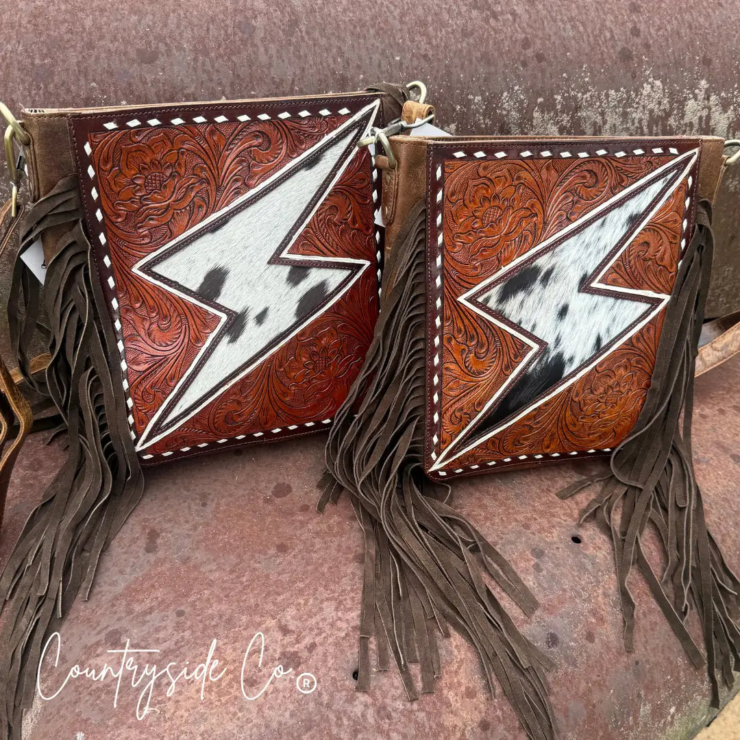 Bronco Bolt Tooled Purse