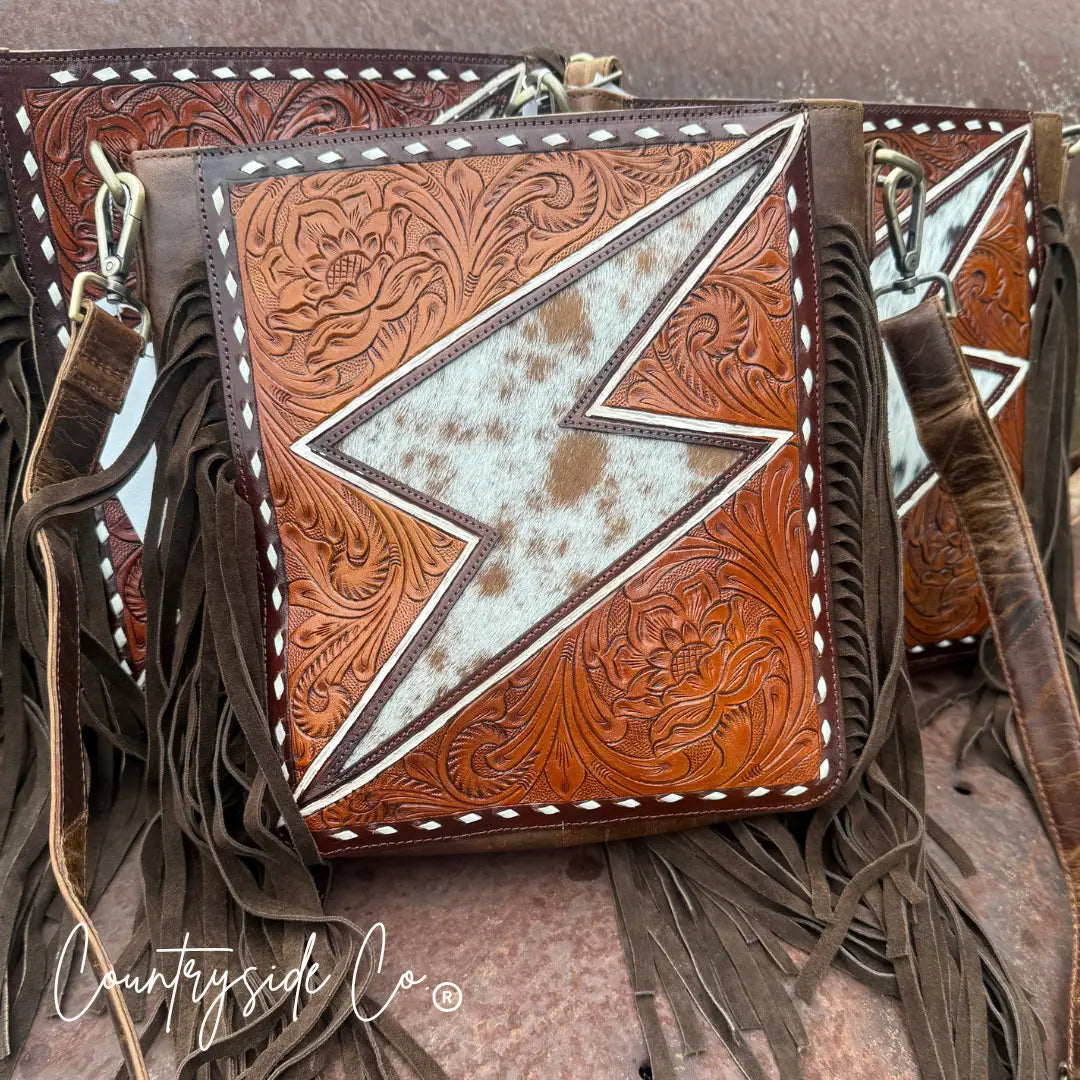 Bronco Bolt Tooled Purse