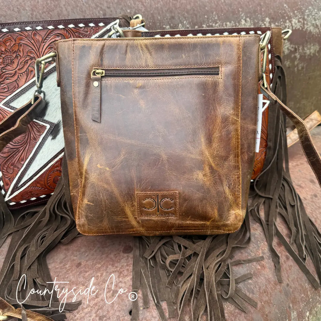 Bronco Bolt Tooled Purse