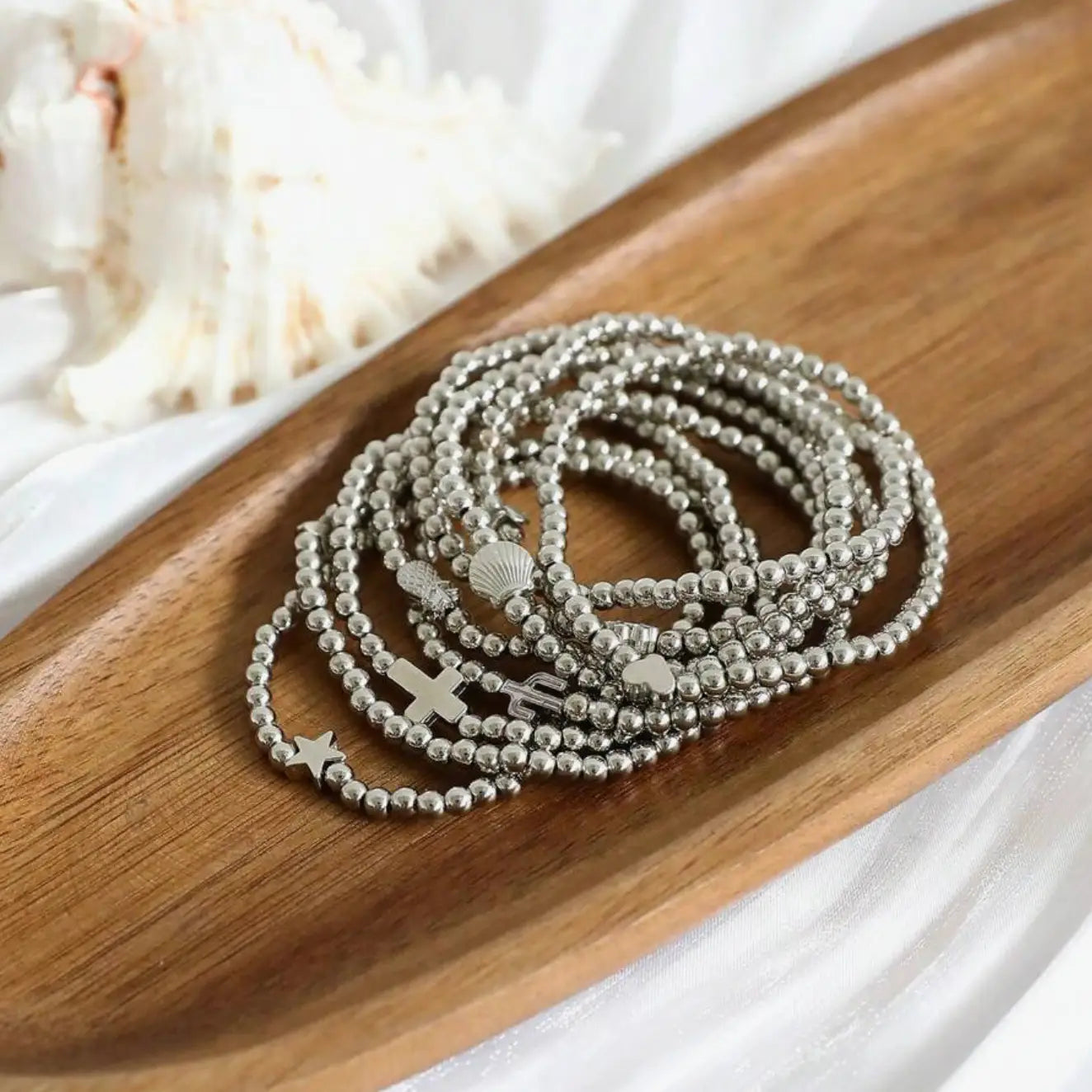 Silver Bracelet Set