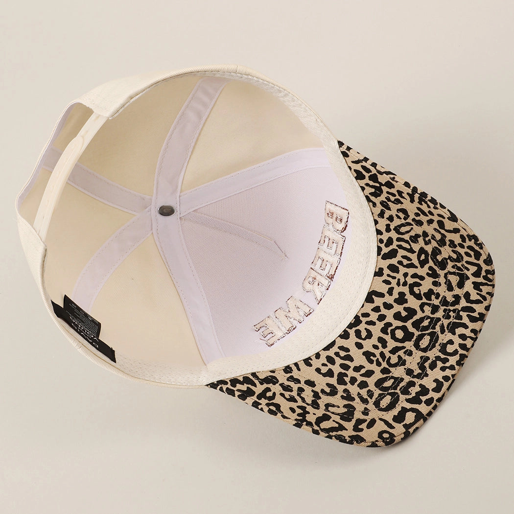 Beer Me Leopard Trucker Hat