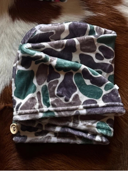 Camo Hair Towel