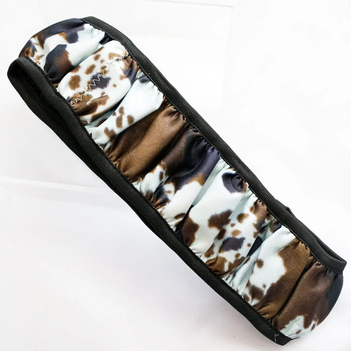 Brown Cowhide Steering Wheel Cover