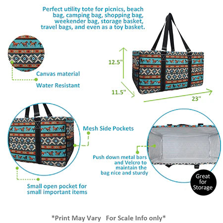 Aztec Horse Haul-It-All Tote