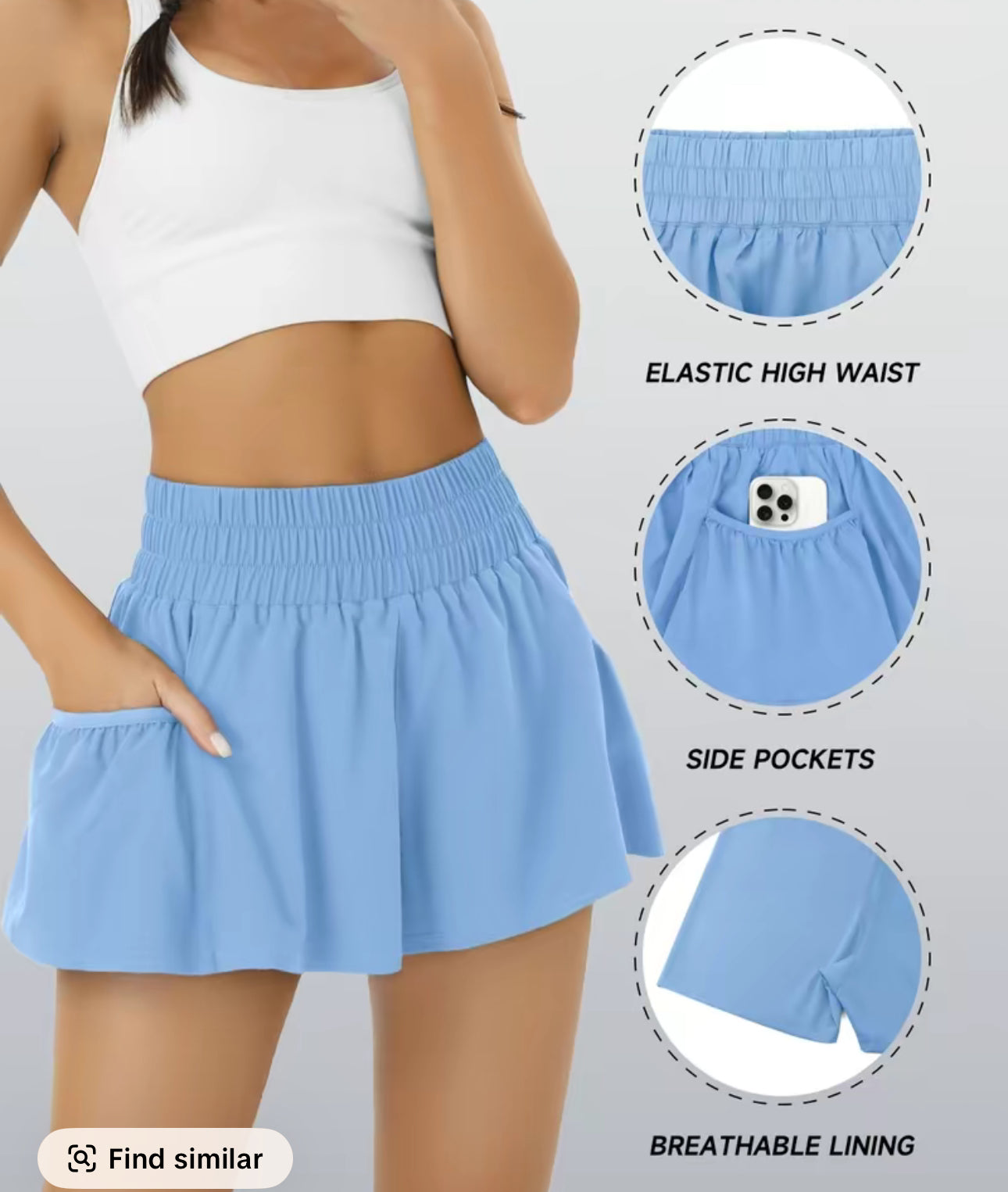 Ruffle Pocket Shorts