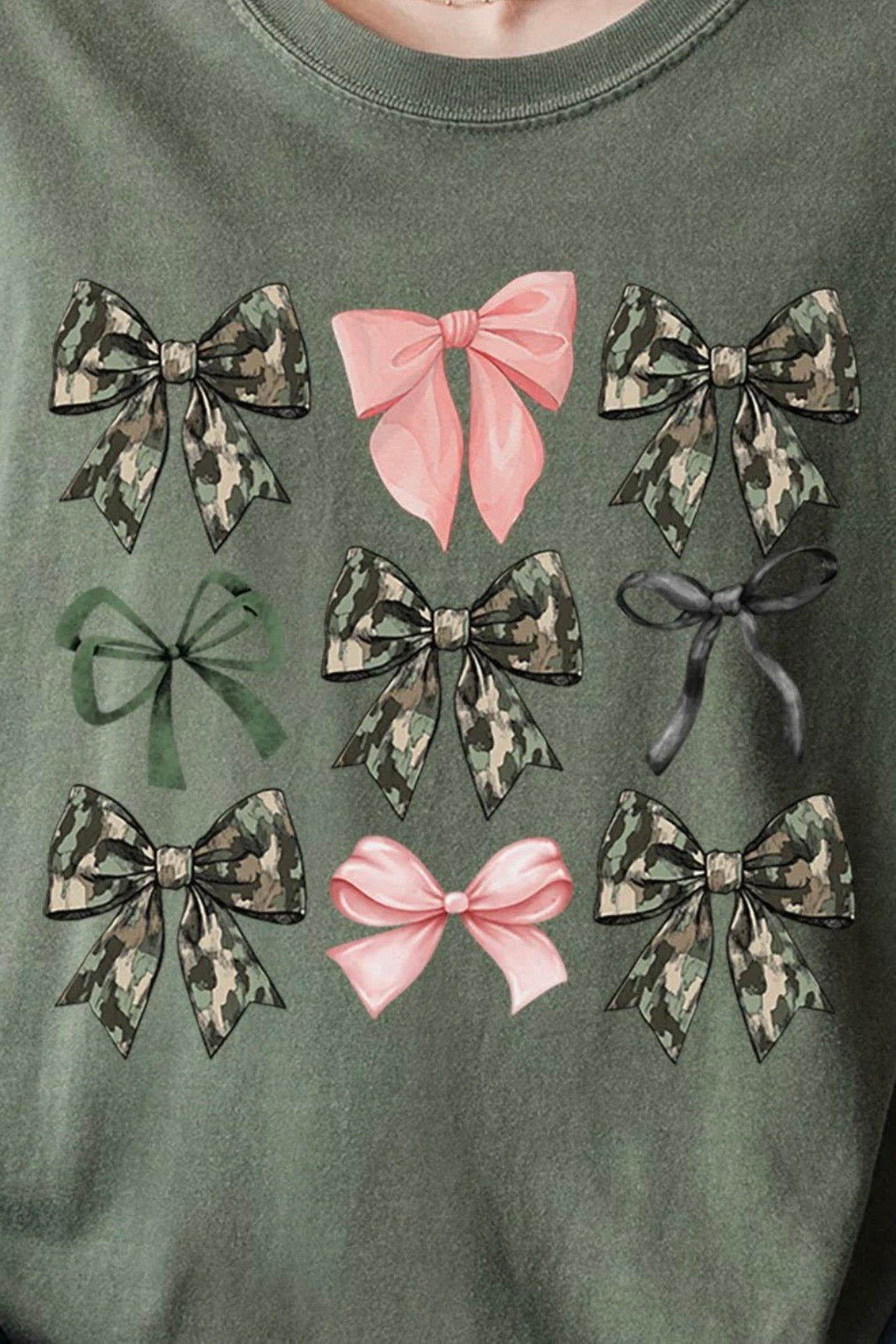 Girly Camo Bow Tee