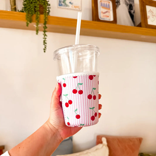Cherry Iced Coffee Sleeve (Medium)