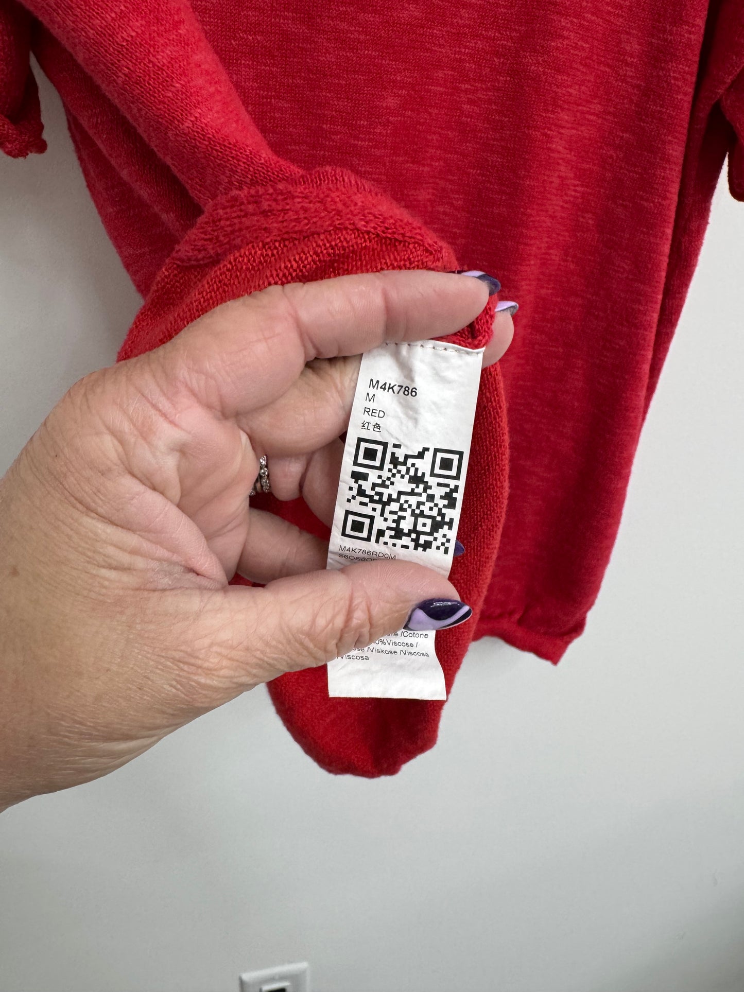 Red Oversized Top (M)