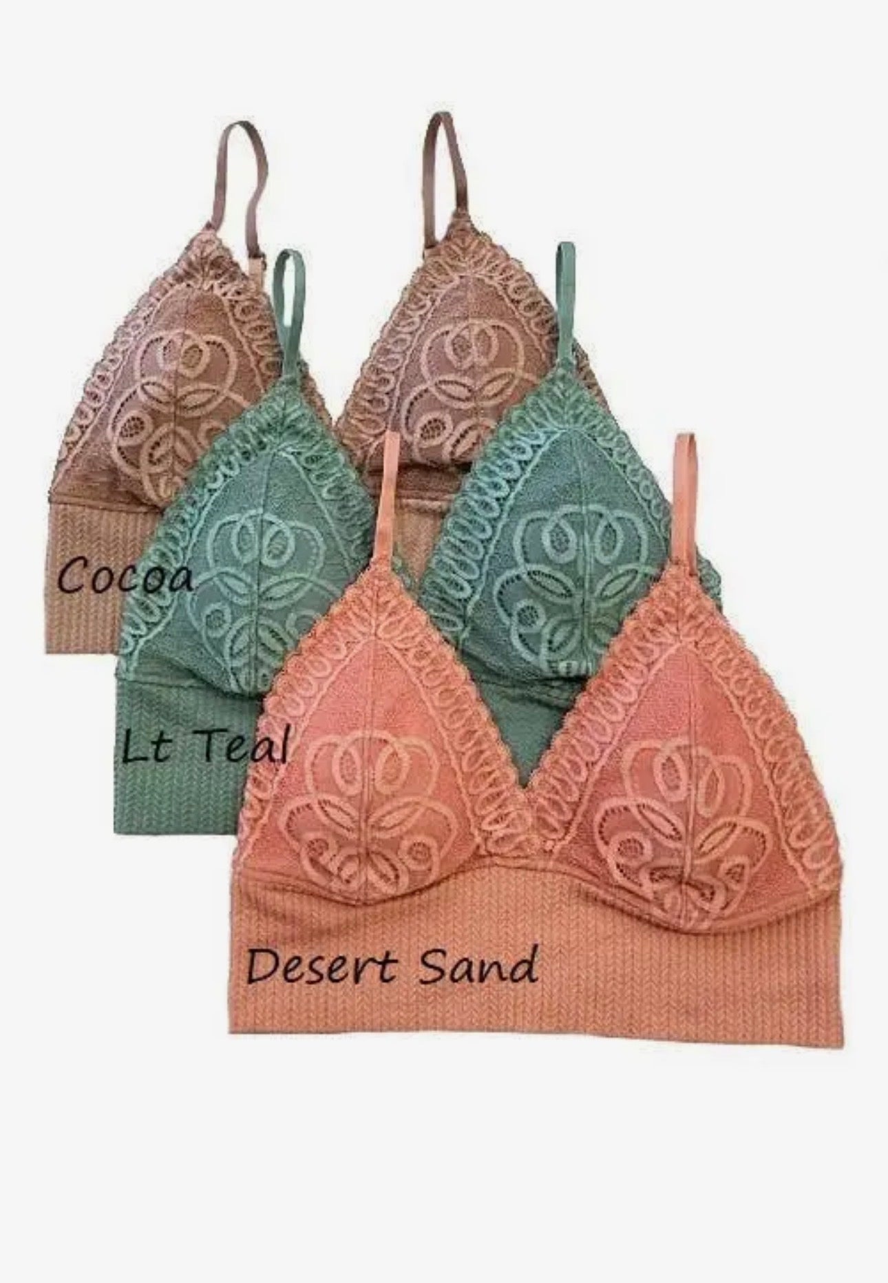 Lace Ribber Triangle Bralette