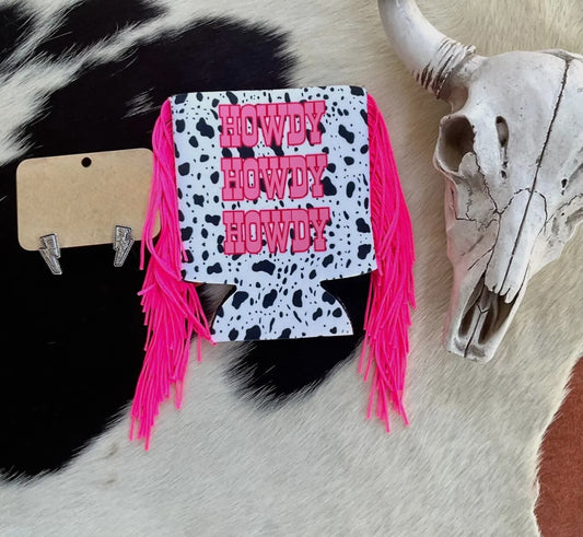 Howdy Fringe Regular Koozie