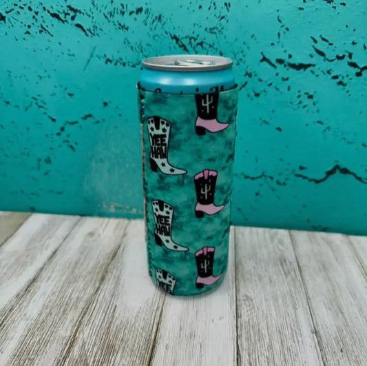 YeeHaw Boot Magnetic Slim Can Koozie