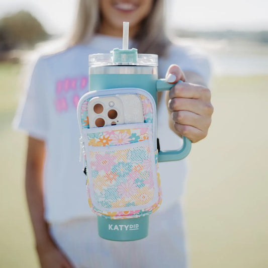 Spring Flowers Tumbler Pouch