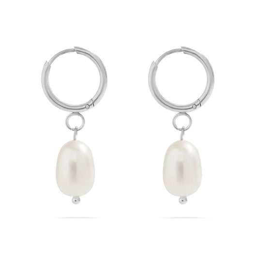 Freshwater Pearl Huggie Earrings