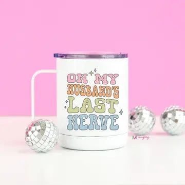 Husbands Last Nerve Travel Mug