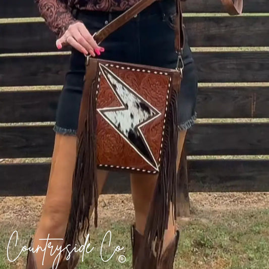 Bronco Bolt Tooled Purse