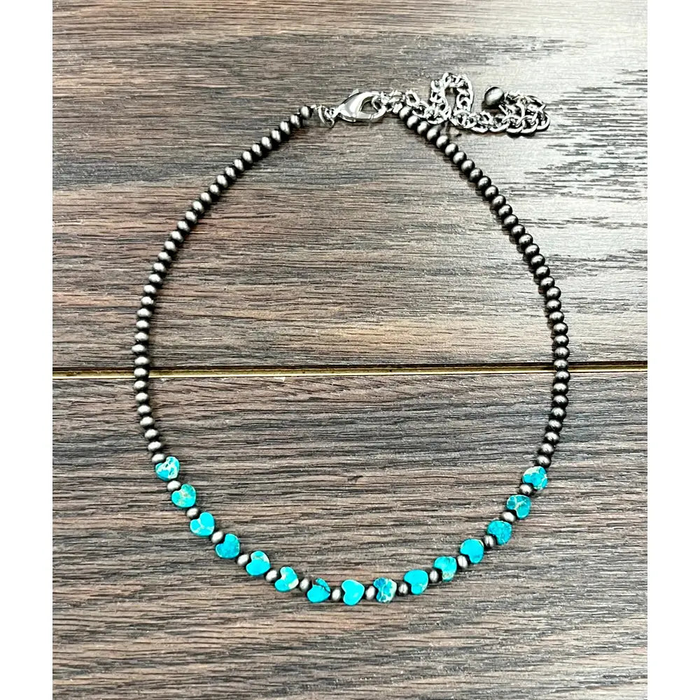 Faux Navajo Heart Necklace