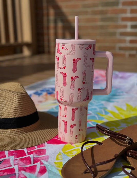 Pink Cowgirl 40oz Tumbler