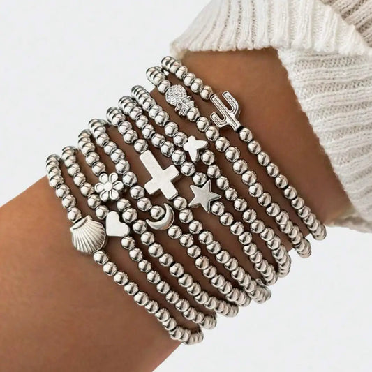Silver Bracelet Set