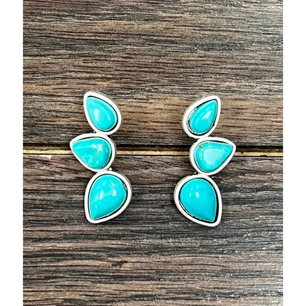 Turquoise Earring Clusters