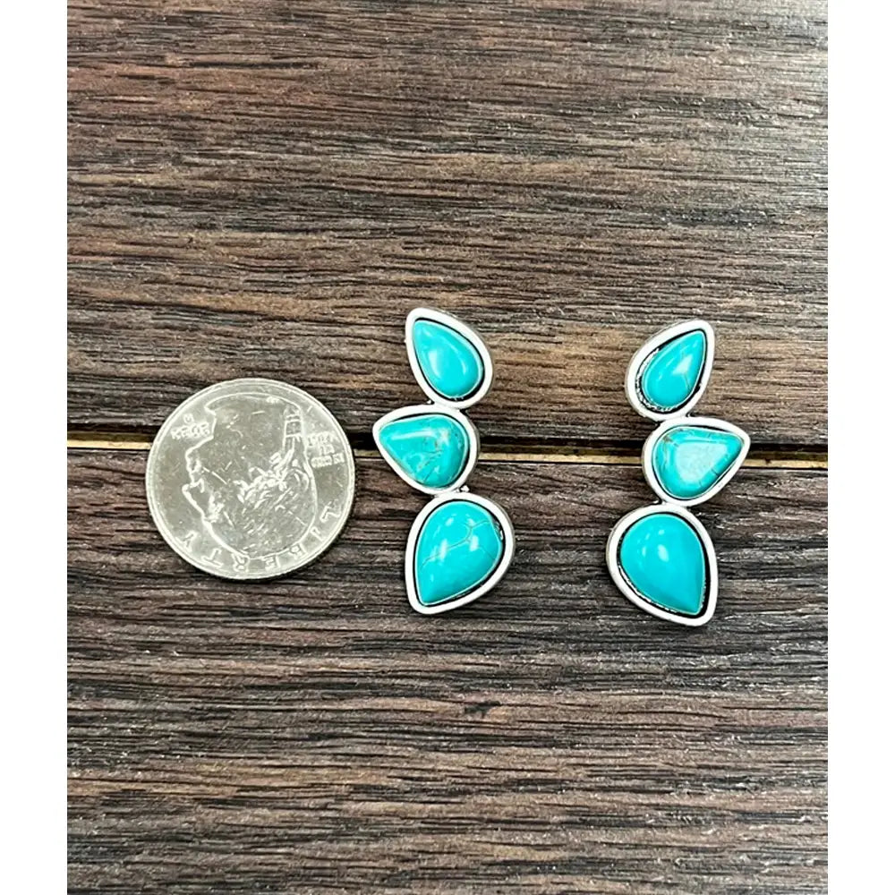 Turquoise Earring Clusters