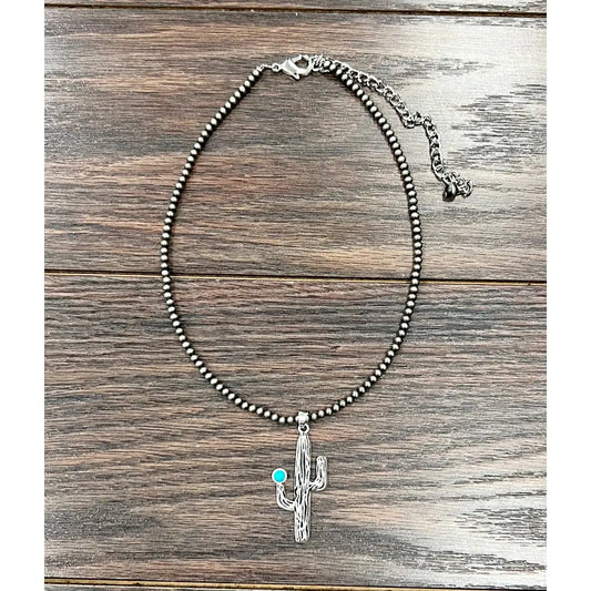 Cactus Turquoise Necklace