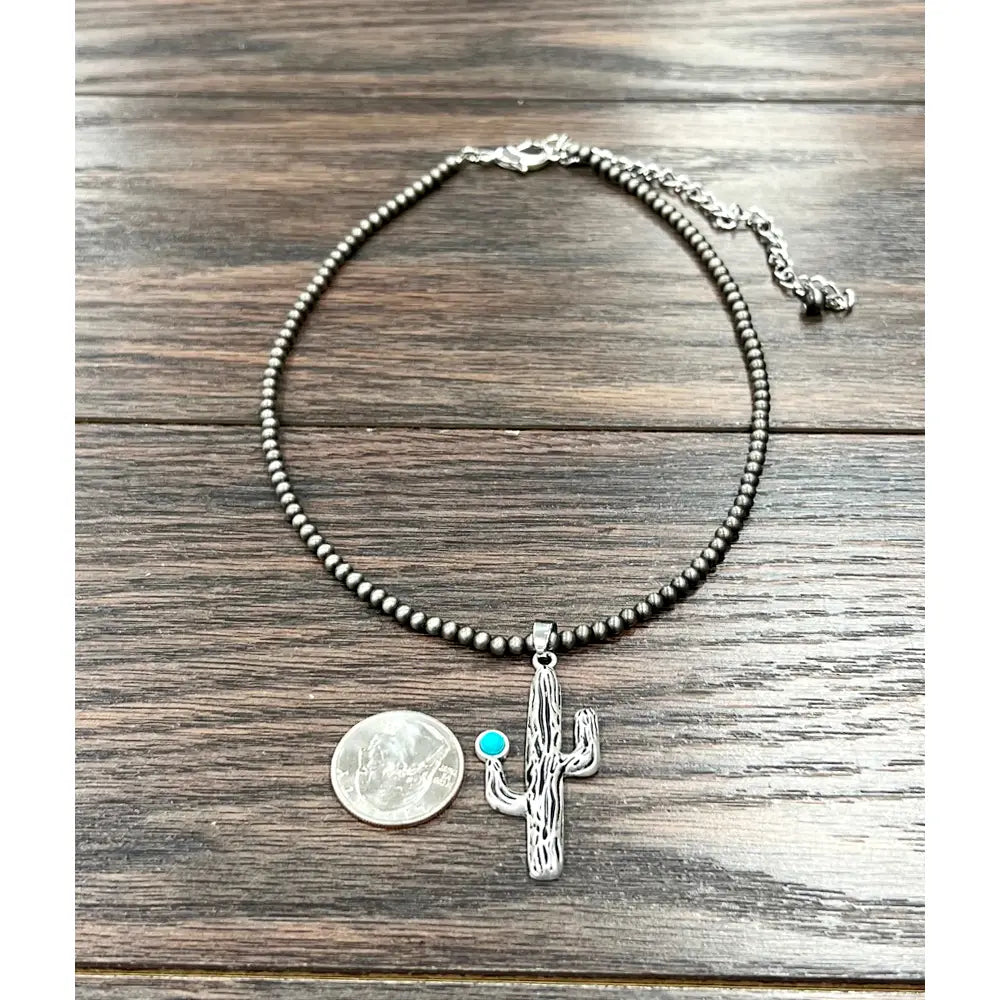 Cactus Turquoise Necklace