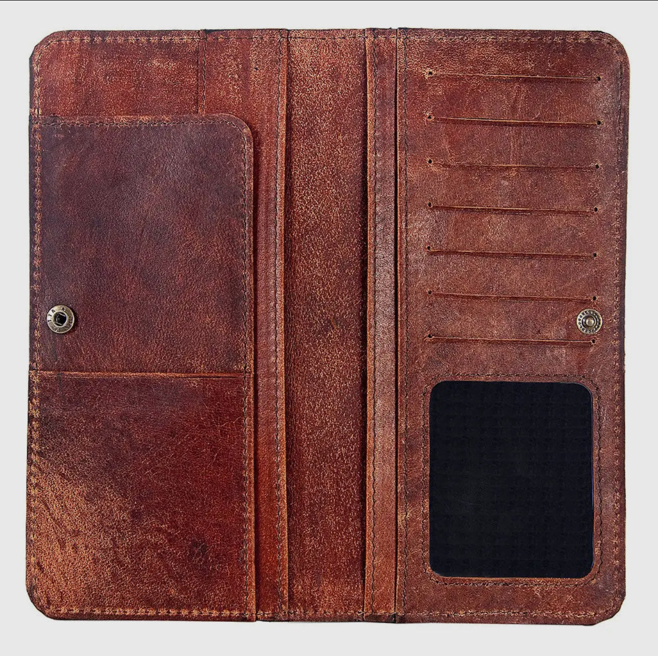 Turquoise Tooled Leather Wallet