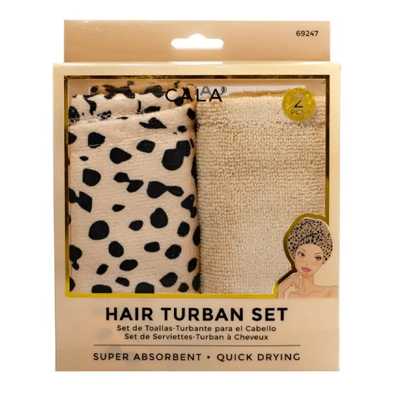 2 Piece Hair Turban Set