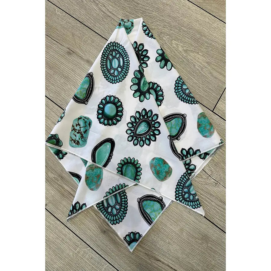 Turquoise Gem Wild Rag