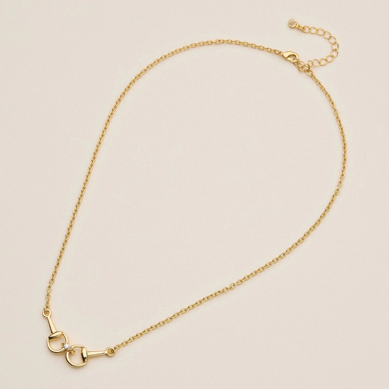 Rhinestone Bit Necklace