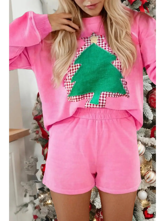 Pink Christmas Tree Lounge Set