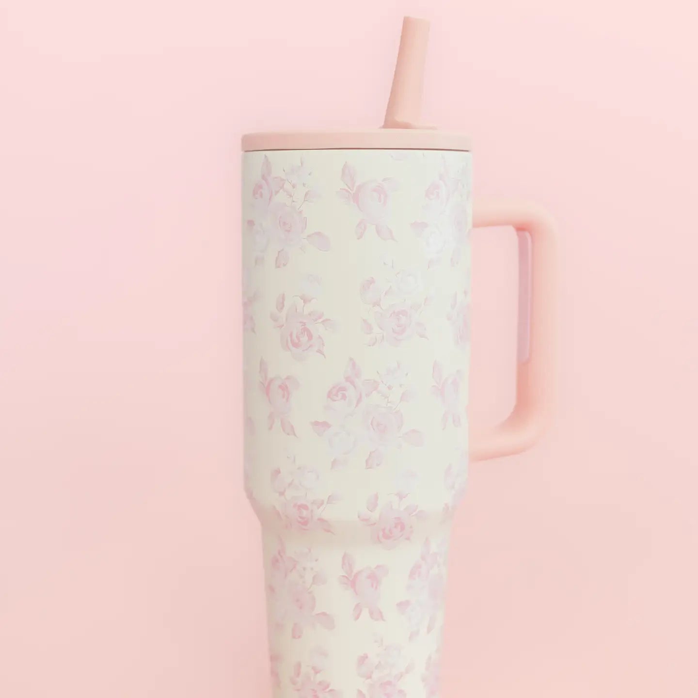 Pink Floral Tumbler