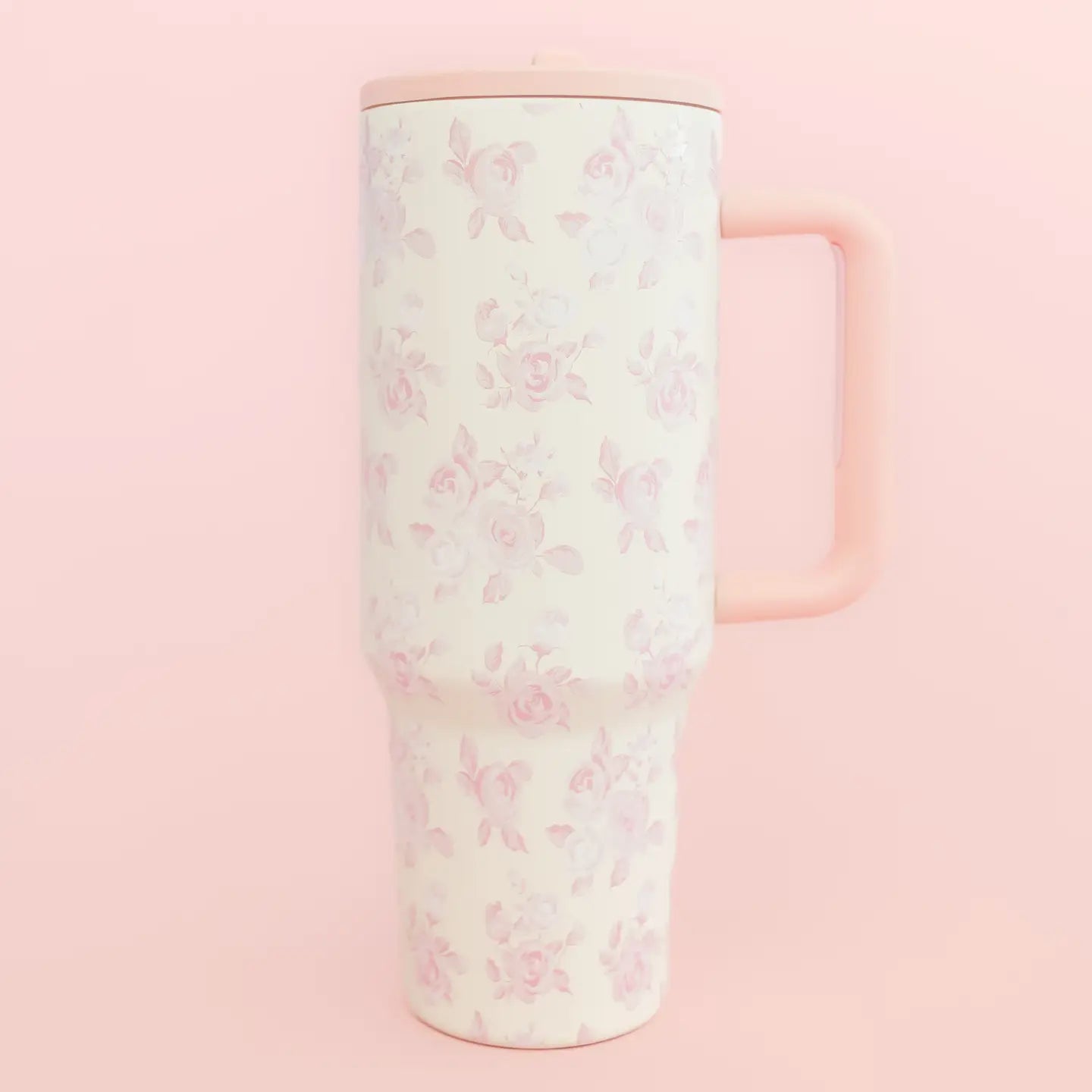 Pink Floral Tumbler