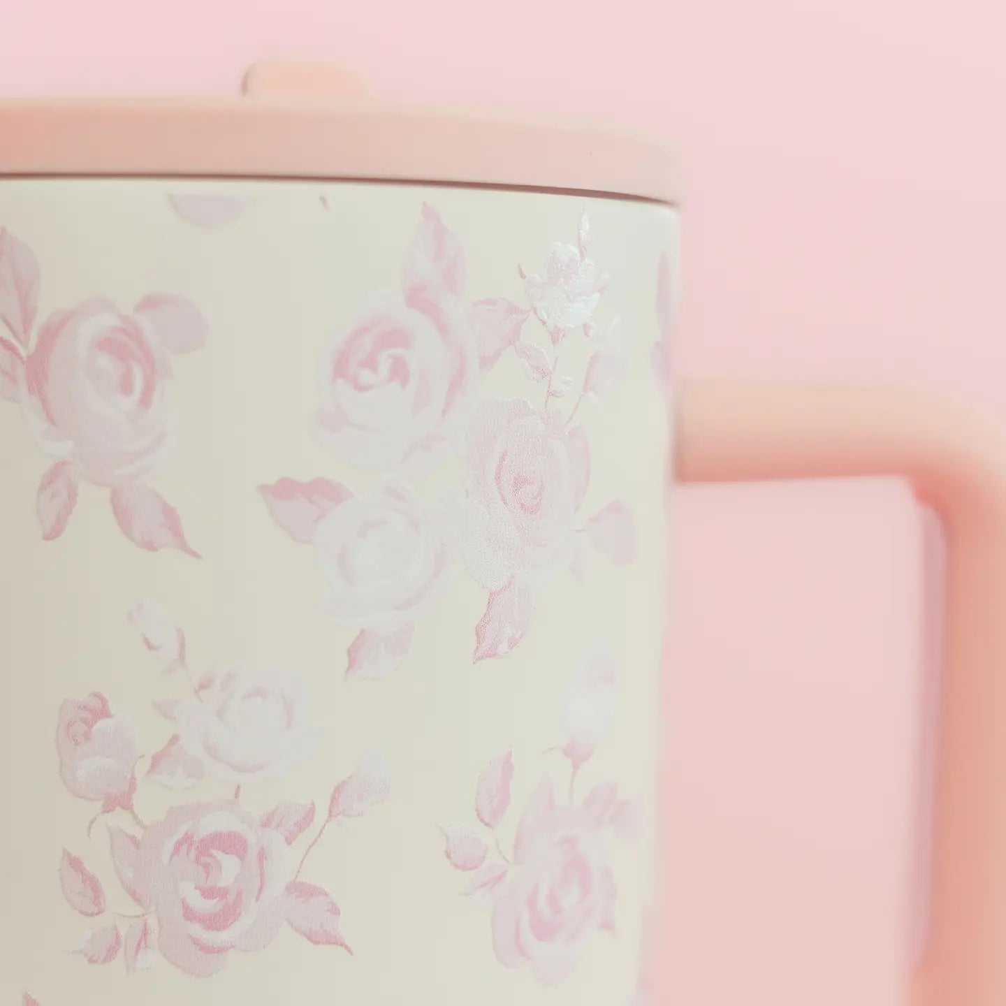 Pink Floral Tumbler