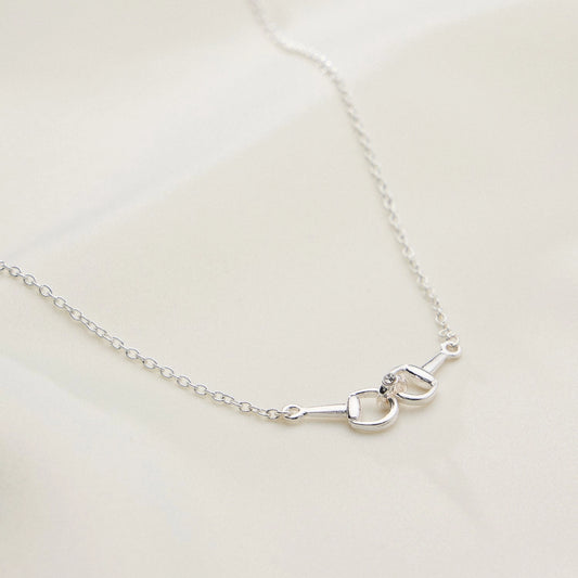 Rhinestone Bit Necklace