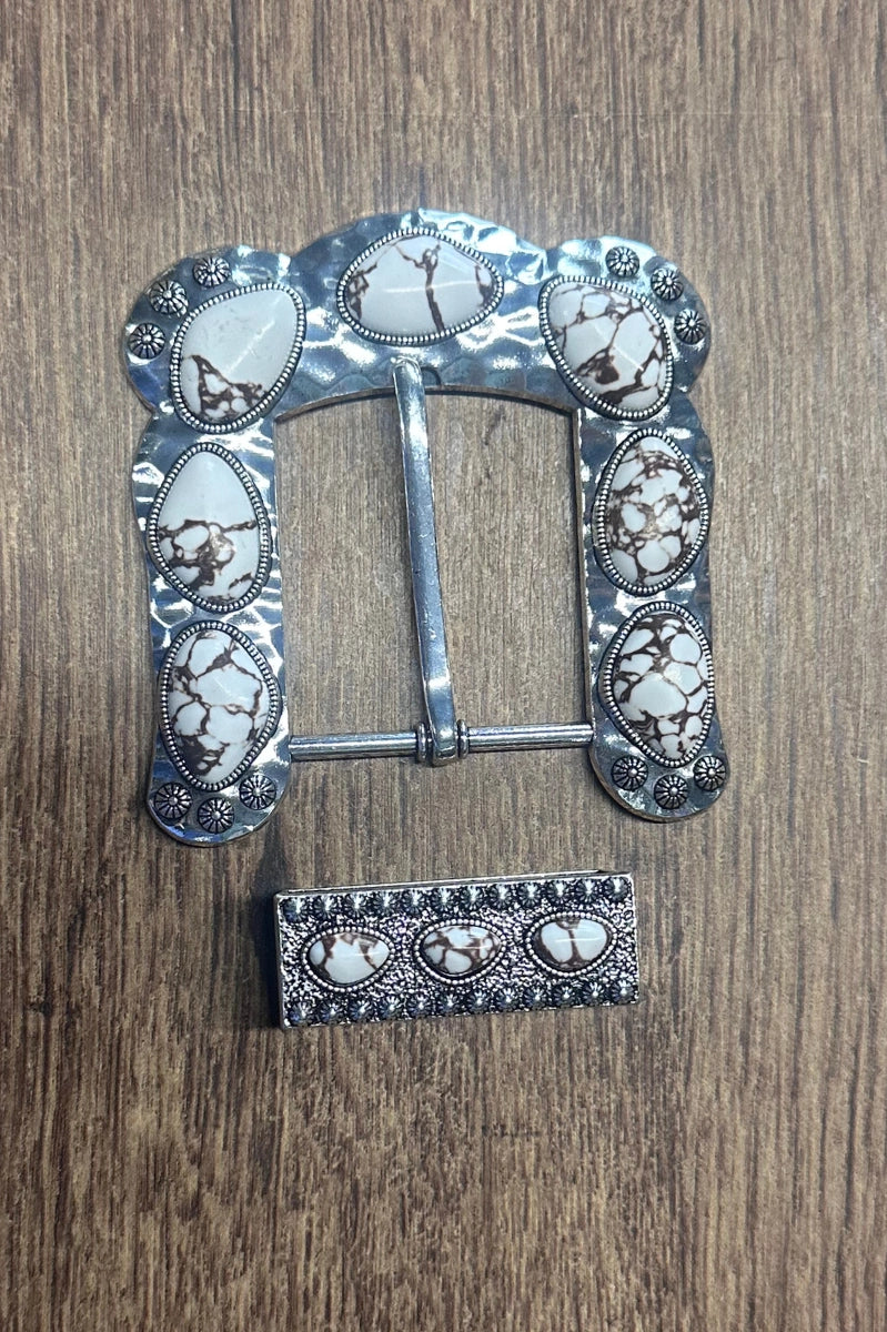 White Stone Buckle